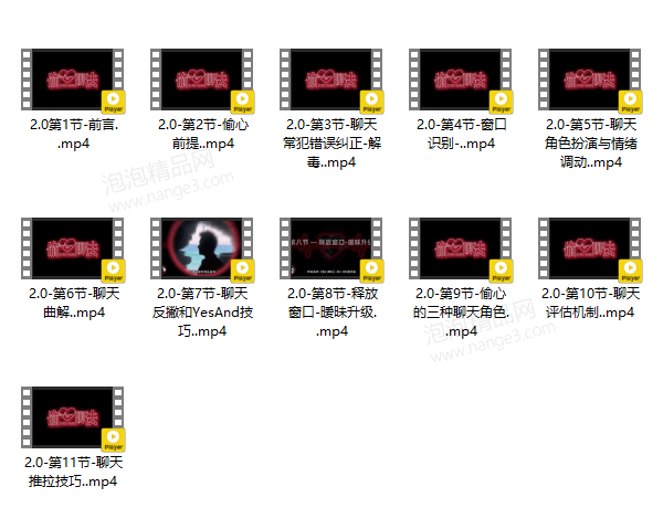 搭讪大师TV良叔《偷心聊法1.0+2.0》完整版课程插图2 搭讪大师TV良叔《偷心聊法1.0+2.0》完整版课程插图2