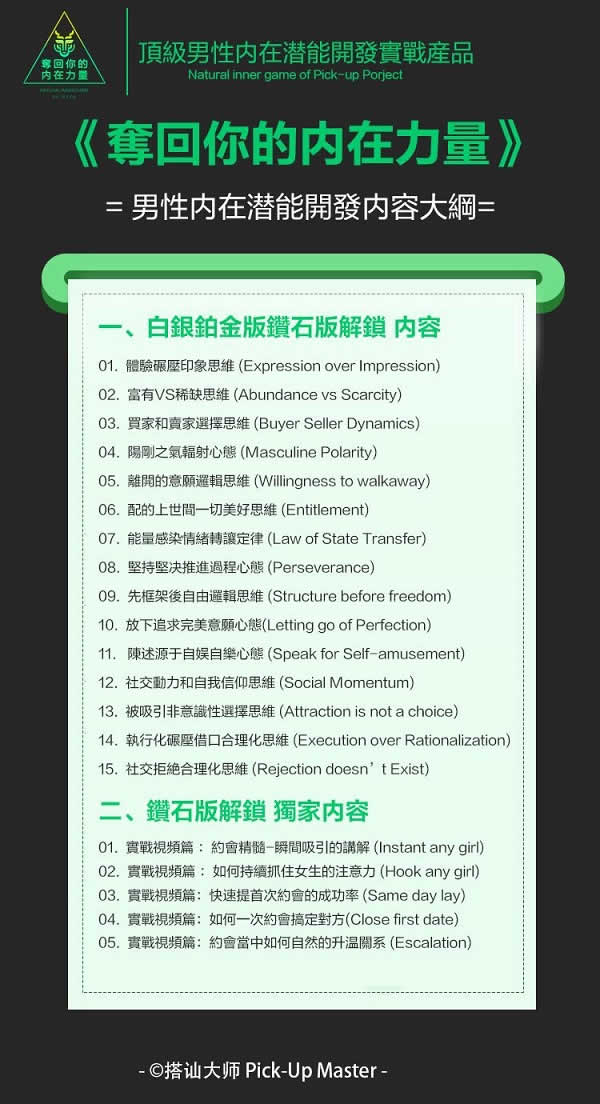 瑞恩《夺回你的内在力量》钻石版 柯李思团队新课程插图1 瑞恩《夺回你的内在力量》钻石版 柯李思团队新课程插图1