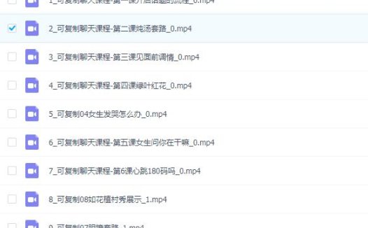 型男《可复制聊天课程》百度网盘下载